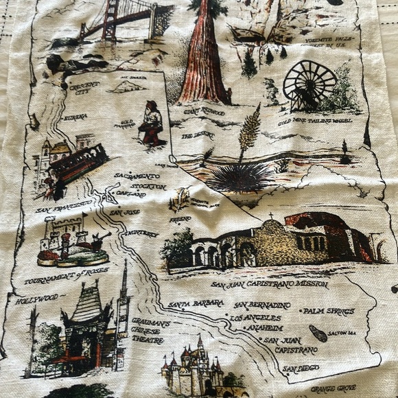 Vintage • 2 California tea towels - Picture 8 of 8